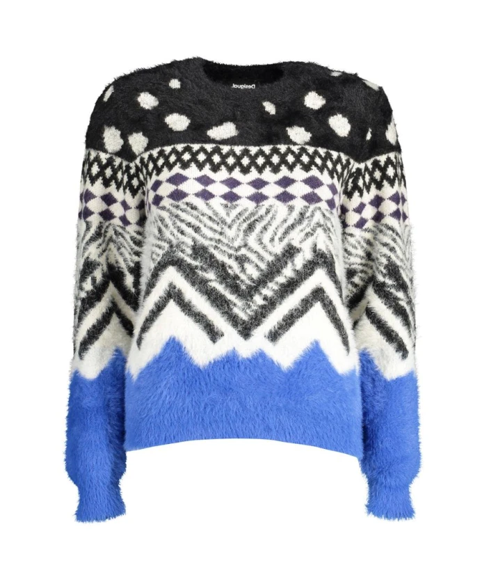 

Черный полиэстеровый свитер Desigual Desigual, мультиколор