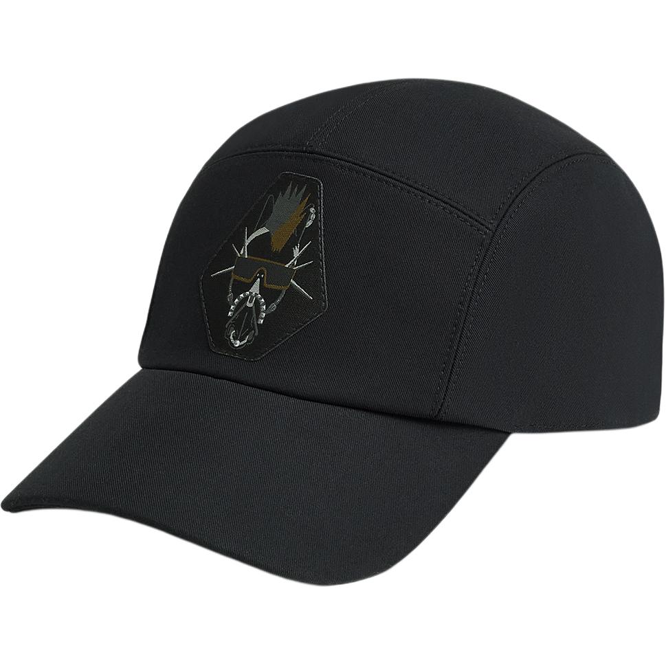 

HERMES Хлопковая бейсболка мужская черная, Black