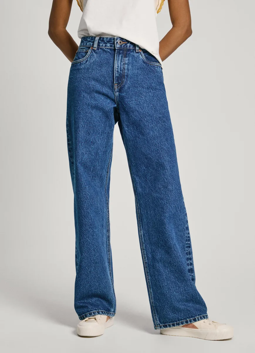 

Джинсы свободного кроя Pepe Jeans "LOOSE ST JEANS HW", с прямыми широкими штанинами, синий