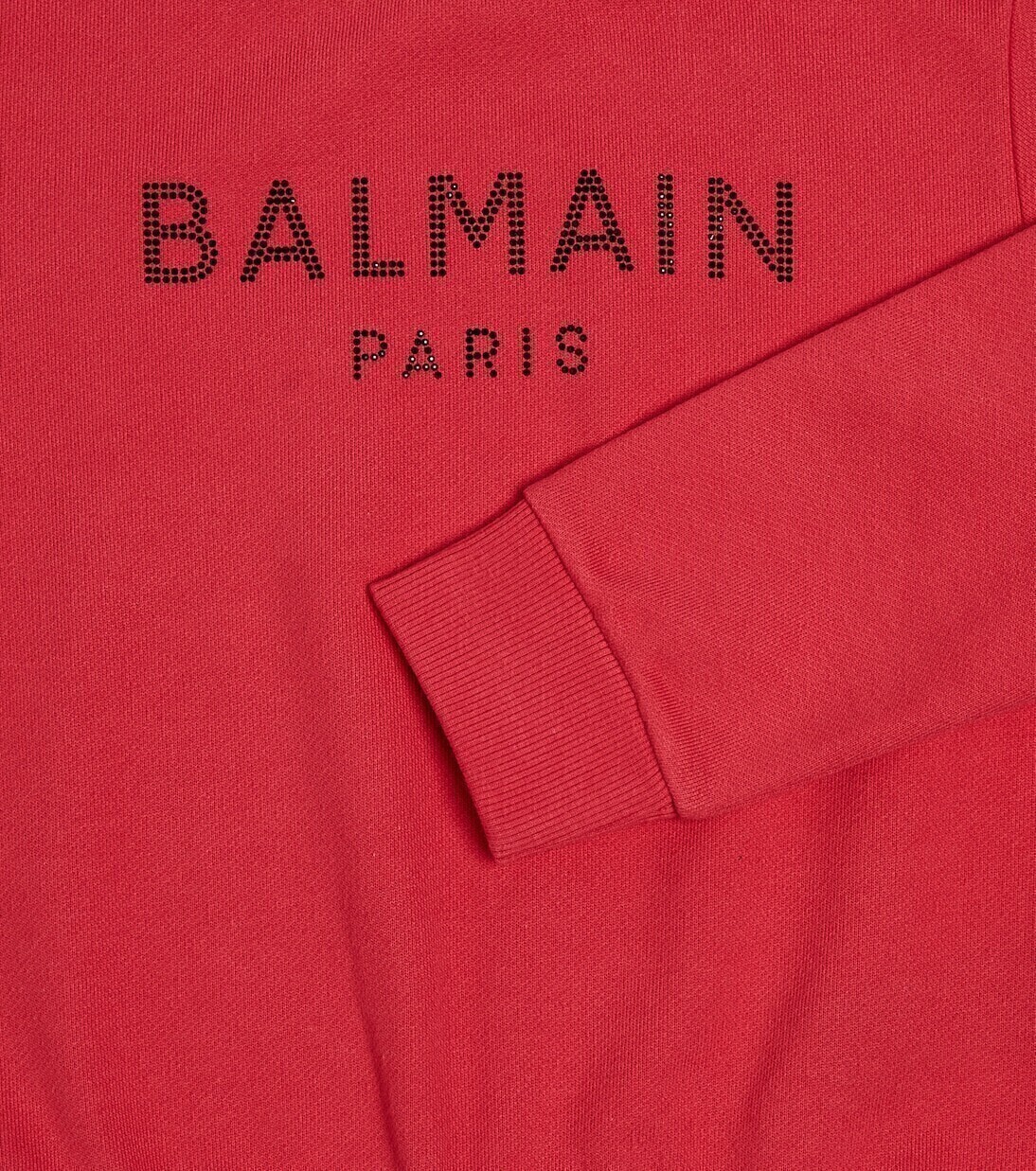 Толстовка из хлопкового джерси с логотипом Balmain Kids, розовый — фото 3