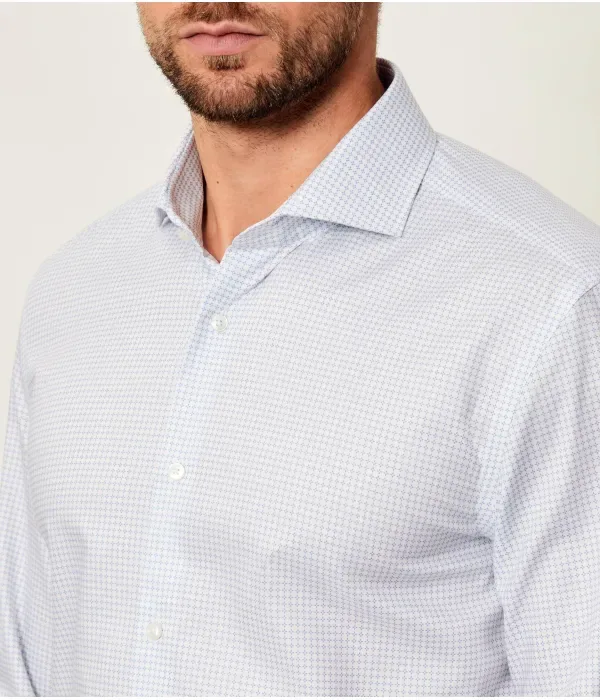 Рубашка H-HANK-spr-B1-C1-253 slim fit Boss, небесно-голубой — фото 4