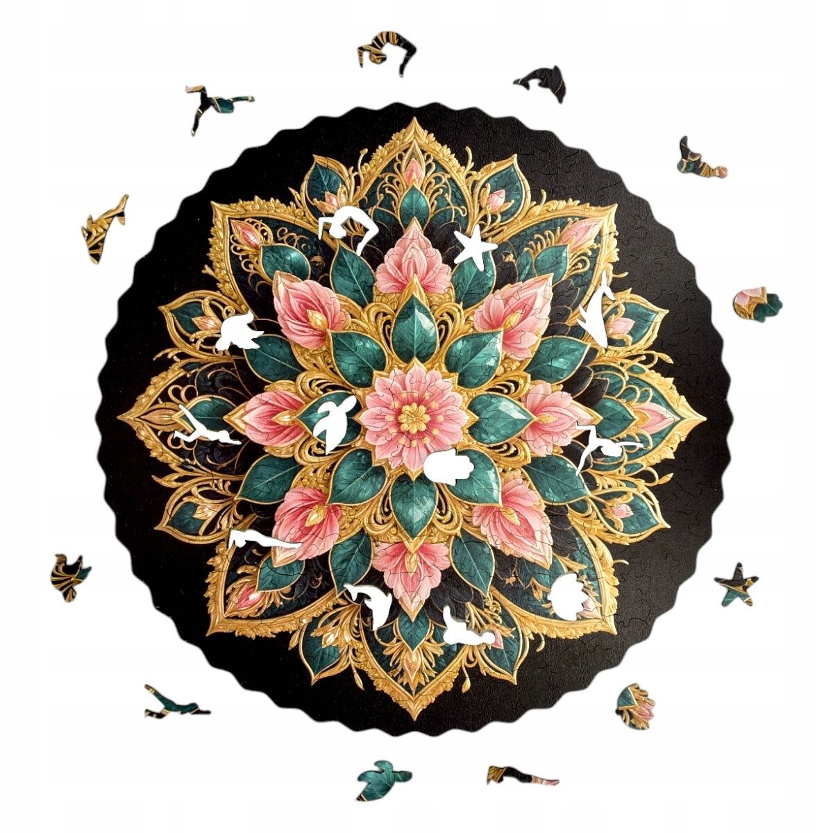 

Деревянный 3D-пазл премиум-класса для взрослых Mandala Flower XL Mruu&Pruu