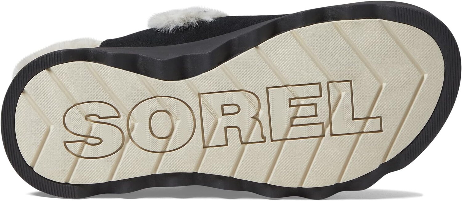 Сабо Viibe Clog Suede Cozy SOREL, цвет Black/Natural — фото 3