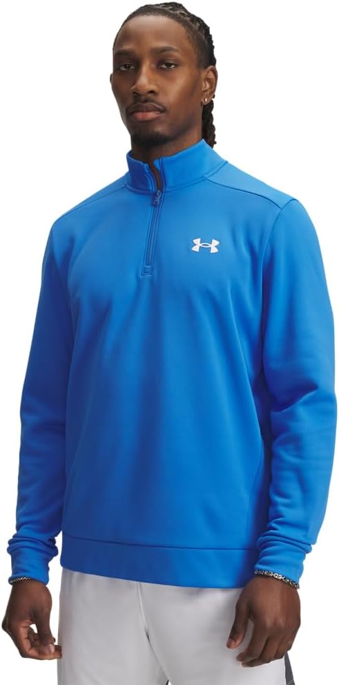

Under Armour мужская флисовая толстовка Armourfleece 1/4 молния, (402) Blue Atlantis/White