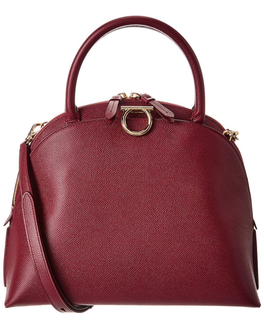 

Кожаная сумка через плечо Ferragamo Gemini Salvatore Ferragamo, красный
