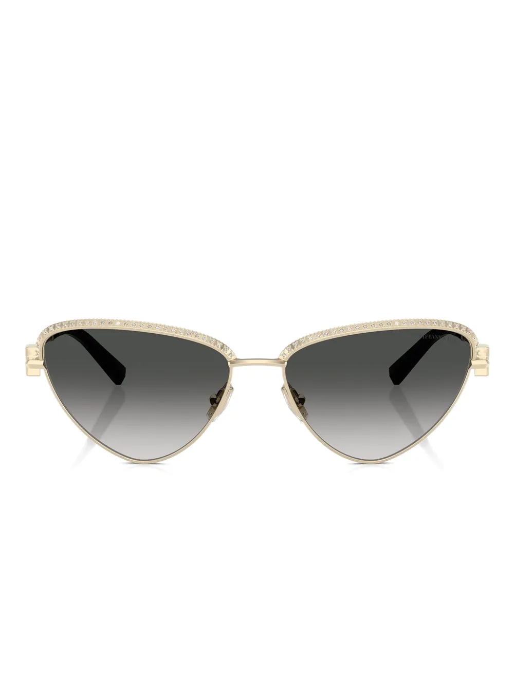 

Солнцезащитные очки в оправе с кристаллами Tiffany & Co, золотистый