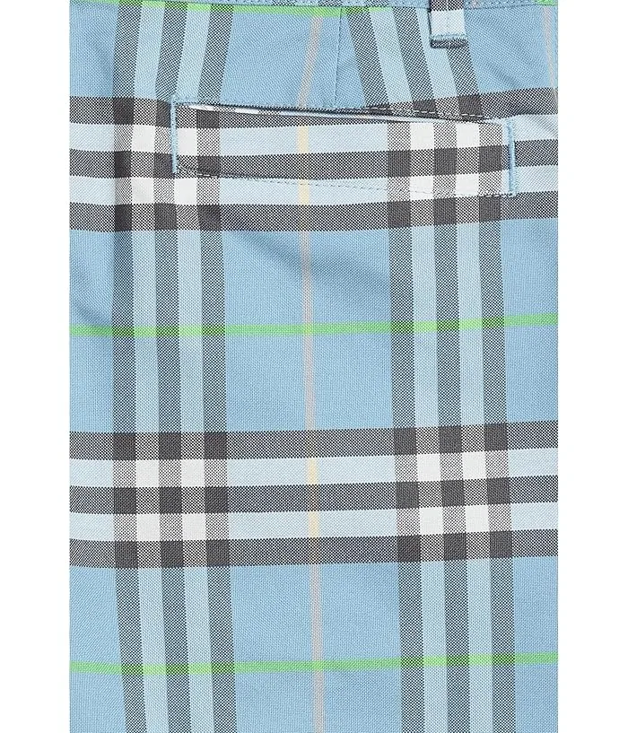Шорты Oscar Burberry Kids, Misty Blue IP Check — фото 3