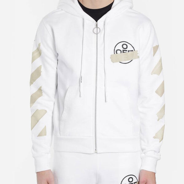 Толстовка ss20 arrows sketch mens logo sweater tape Off-White, белый — фото 3