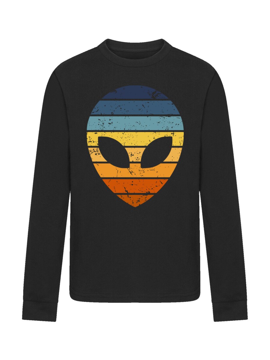 

Рубашка F4NT4STIC Alien Sonnenuntergang Retro, черный