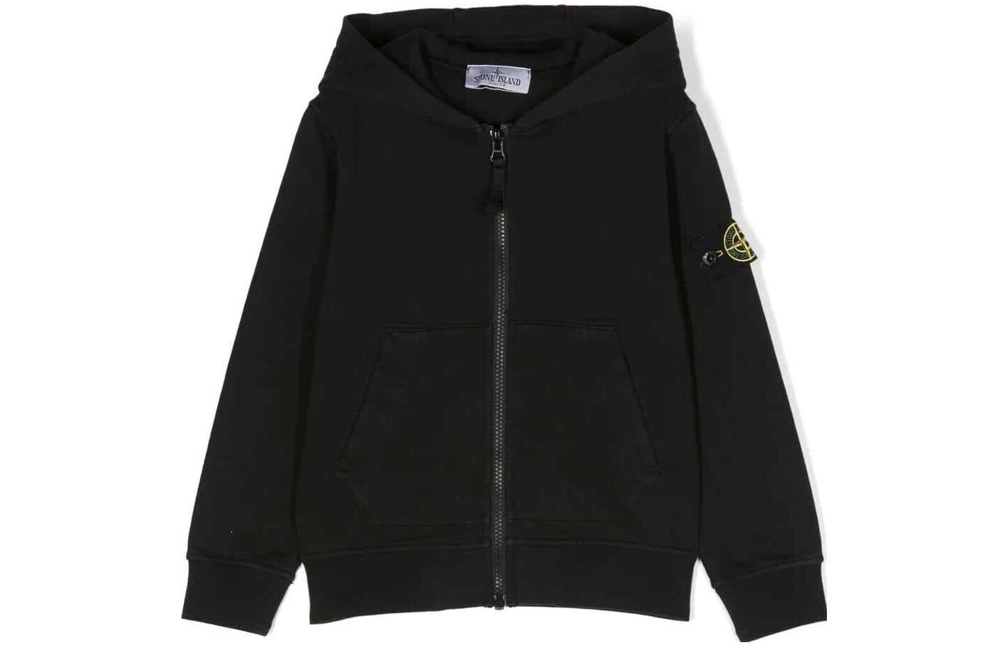 

Куртка детская Stone Island с капюшоном, черный