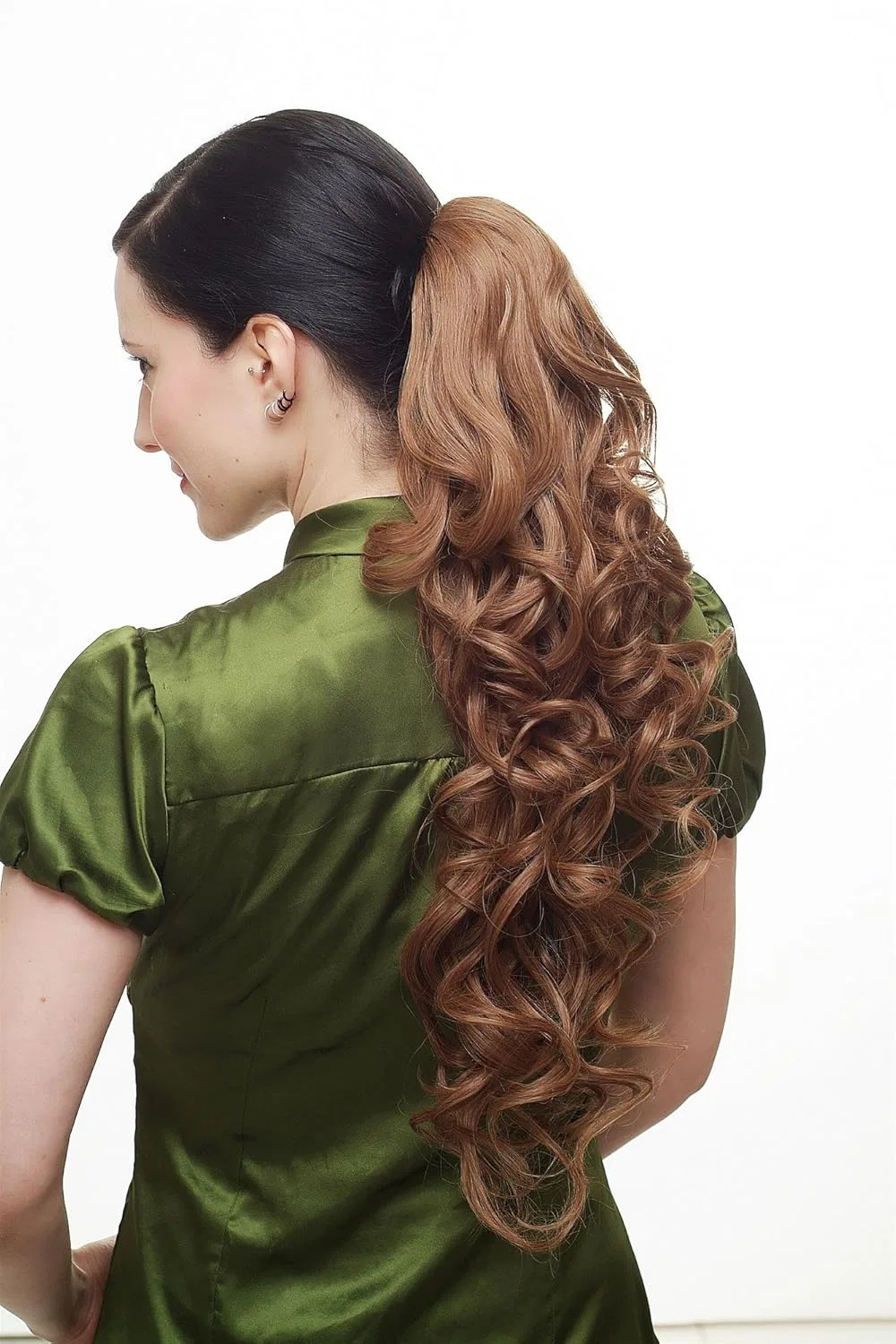 Шиньон с объемными кудрями WK03-58, 60 см, коричневый Wig Me Up, Brown (58) — фото 3