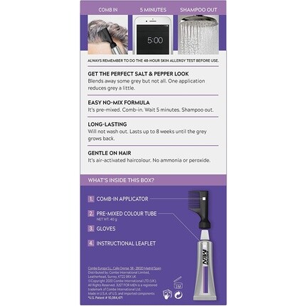 Just For Men Touch Of Grey Краска для волос T45, Темно-коричневый, 40 г — фото 2