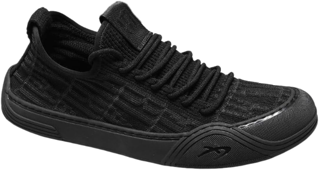 

Кроссовки Lexamen Mens легкие спортивные низкие с сеткой, дышащие, для ходьбы, трикотажные, удобные, без шнурков, черный