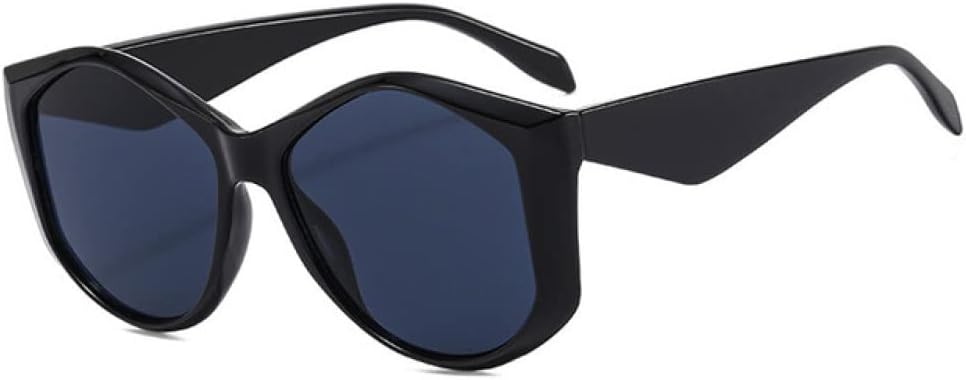 

Солнцезащитные очки неправильной формы для женщин, большие солнцезащитные очки для женщин и мужчин в стиле панк, очки с защитой от УФ-излучения UV400 LANGSER, C1black-black