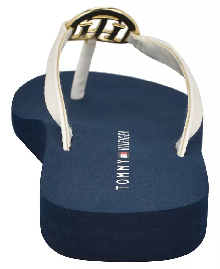 Женские шлепанцы Crelina Logo Flip Flop Tommy Hilfiger, белый — фото 3