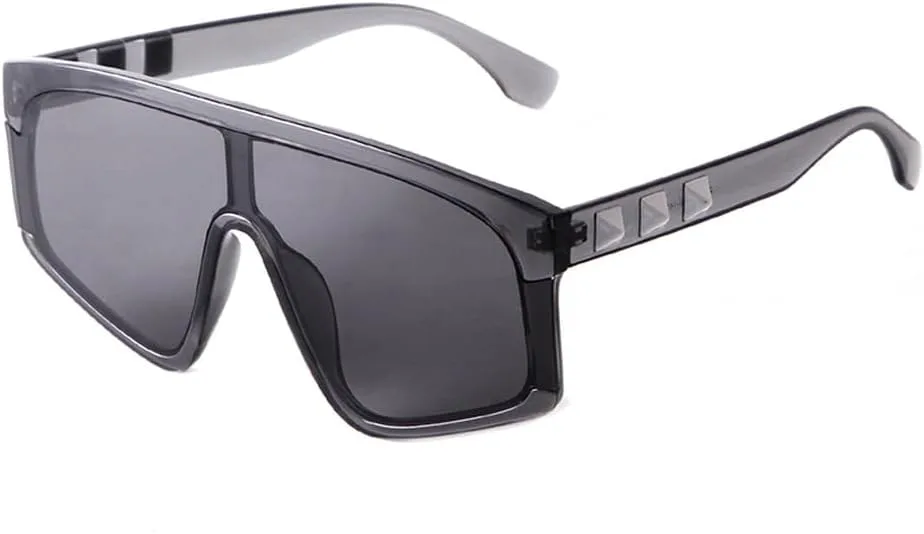 

Солнцезащитные очки в стиле стимпанк 2027 года для женщин, с заклепками, полуободковые, с цельными линзами, солнцезащитные очки UV400 для женщин MTZJH, C3