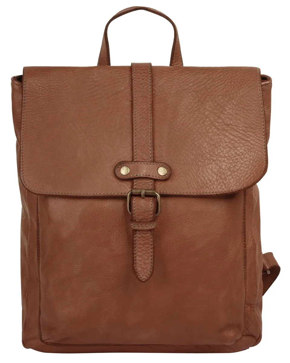 

Городской рюкзак Samantha Look из натуральной кожи, производство Италия, цвет Cognac