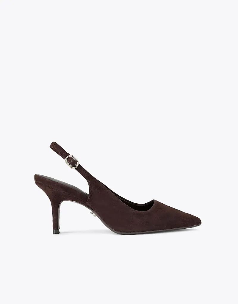 Туфли на каблуке Carvela Spirited из темно-коричневой замши