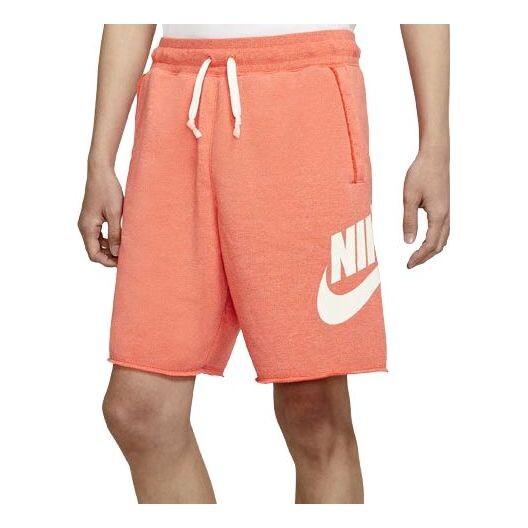 

Шорты спортивные с логотипом и завязками, Nike, оранжевый