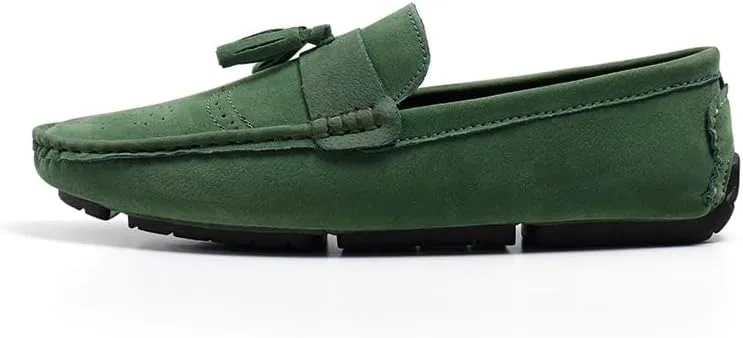 Лоферы мужские, замшевые, Loafers, Green PUGHGAETZF