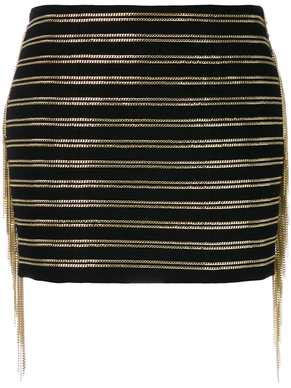 

Chain embellished skirt BALMAIN, черный