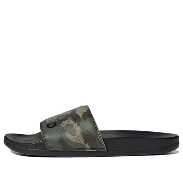 

Тапочки adilette comfort sandals casual sports slippers black green camouflage 'black green' Adidas, черный