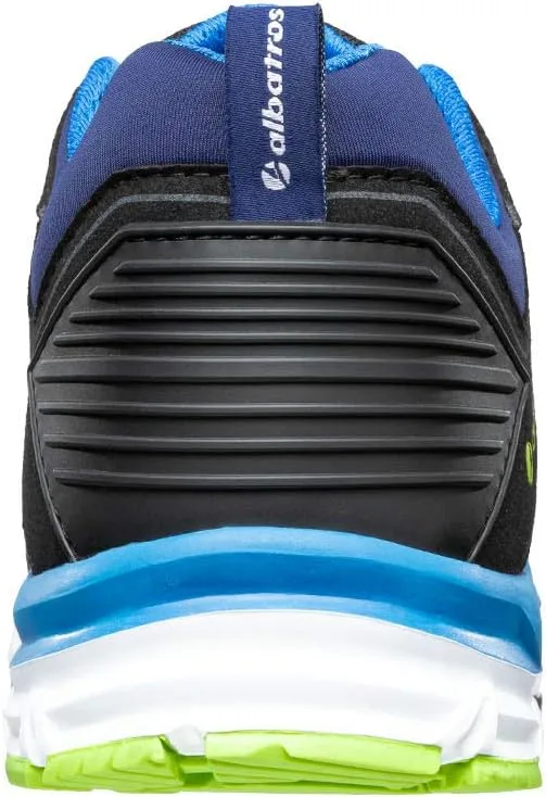 Высококачественные защитные ботинки ALBATROS Breeze Impulse Low Safety Shoes S1P ESD HRO SRA с защитным носком. Стекловолокно, защита от металла, нестабильное электропитание, тепловые, унисекс, черный/синий — фото 3