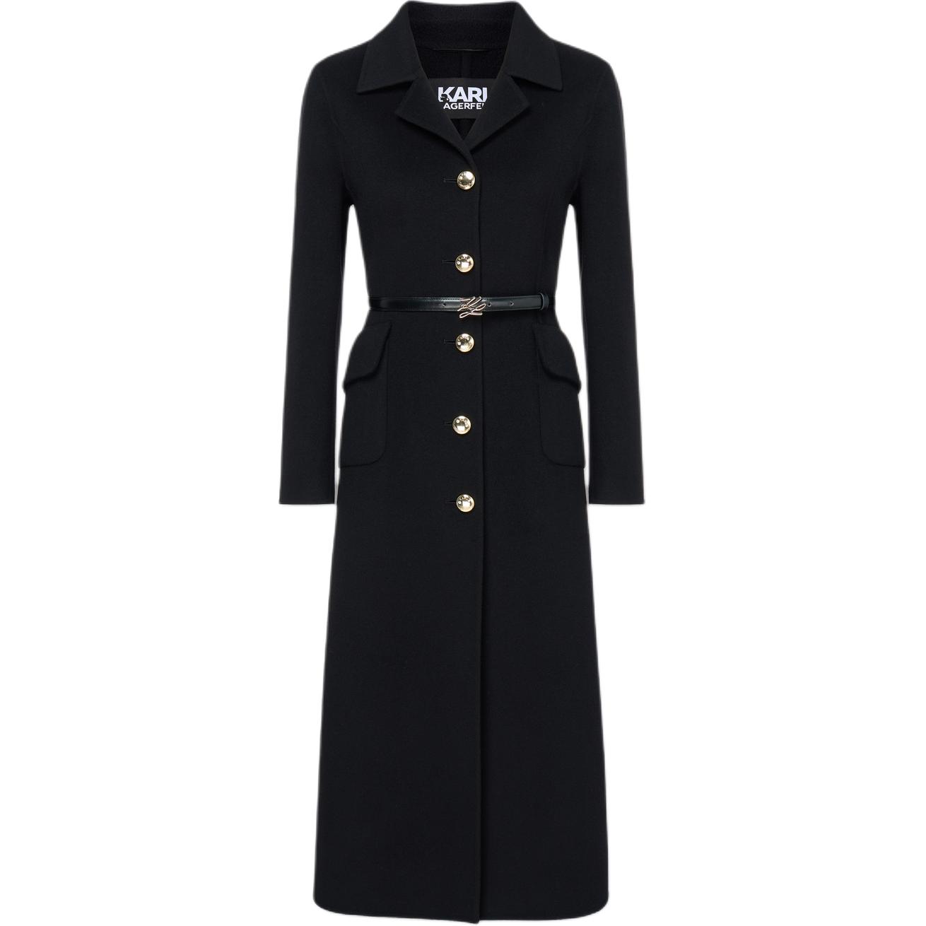 

Karl Lagerfeld Luxury Korean Premium Warmth FW25 Пальто для женщин KARL LAGERFELD/Karl Lagerfeld Jeans, черный