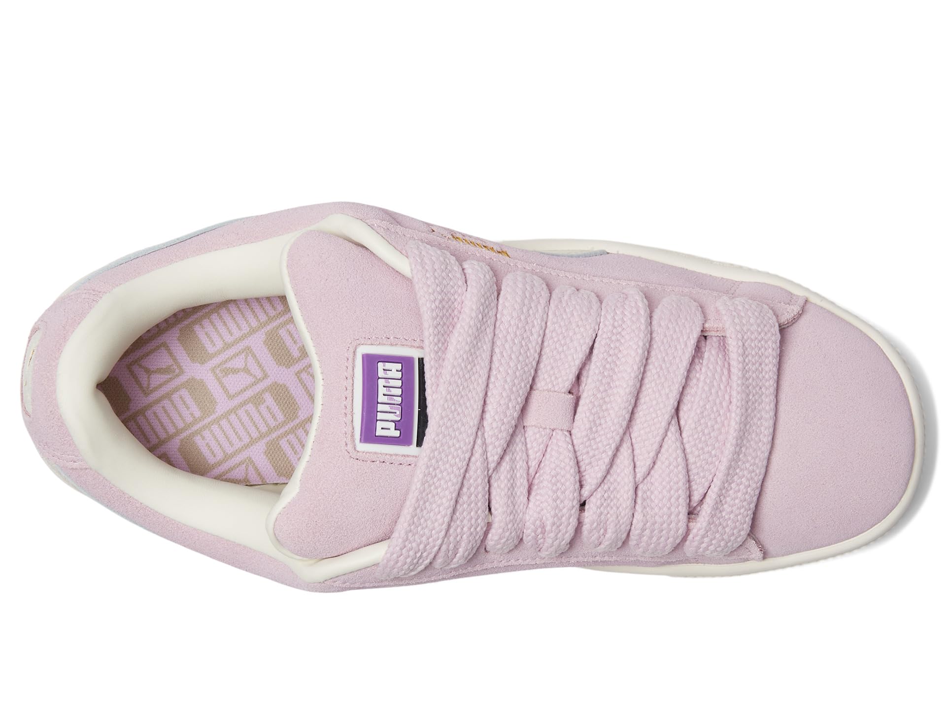 Кроссовки PUMA Suede Xl, Grape Mist/Warm White — фото 2