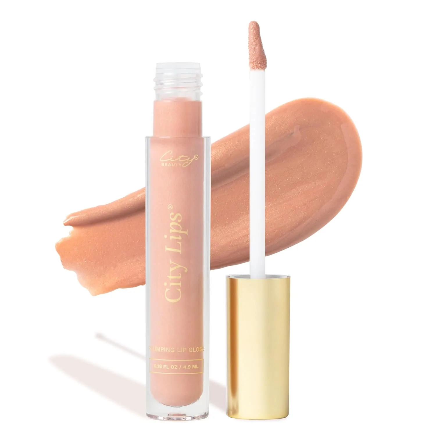 Блеск для губ City Beauty City Lips Plumping Lip Gloss - сияющий блеск для более полных и молодых губ | Увлажняющее и разглаживающее средство для губ с гиалуроновой кислотой, Tokyo Kiss