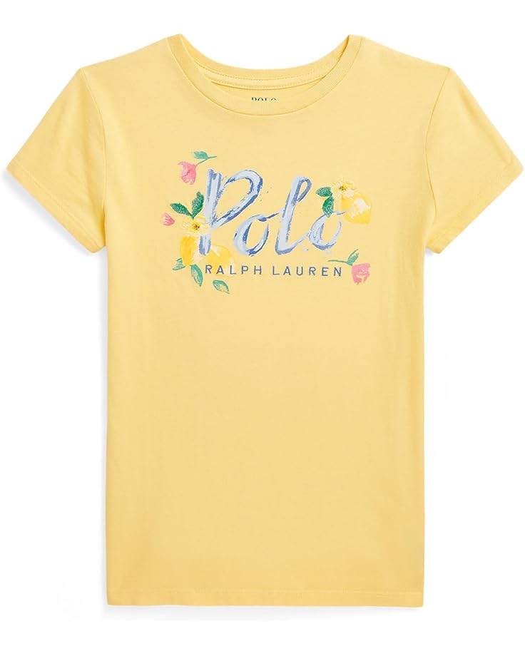 

Футболка Polo Ralph Lauren Kids Logo Cotton Jersey Tee, цвет Banana Peel