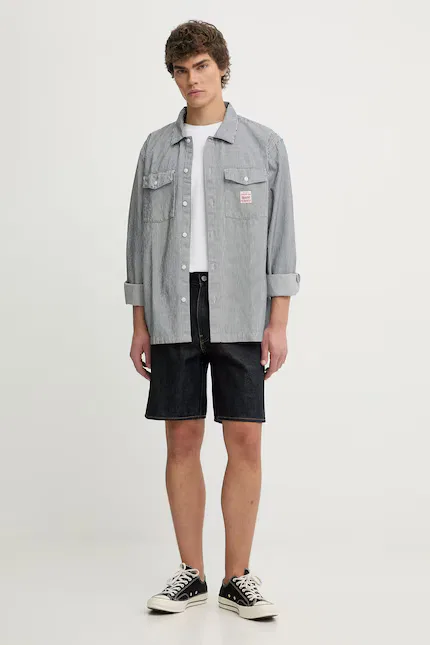 Рубашка хлопковая Levi's, синий — фото 2
