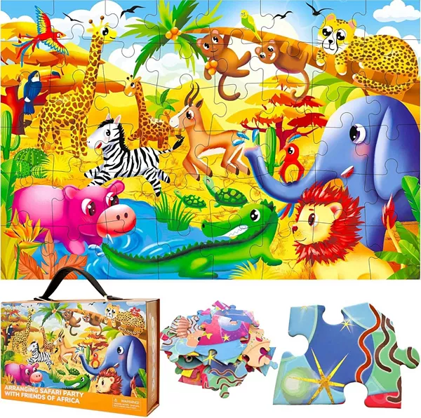 

Гигантские напольные пазлы размером 2x3 фута для детей 4-6 лет Quokka, africa