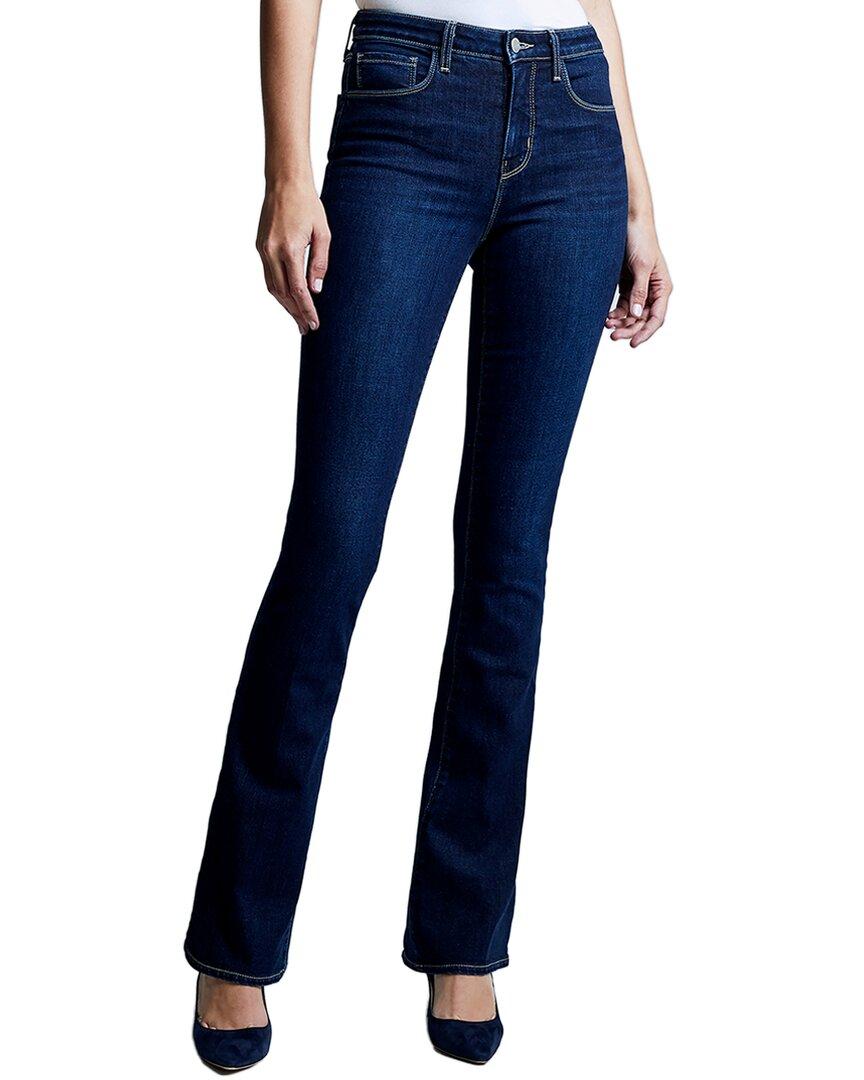 

L’AGENCE Selma Узкие джинсы с высокой посадкой и эффектом буткат L'Agence, синий