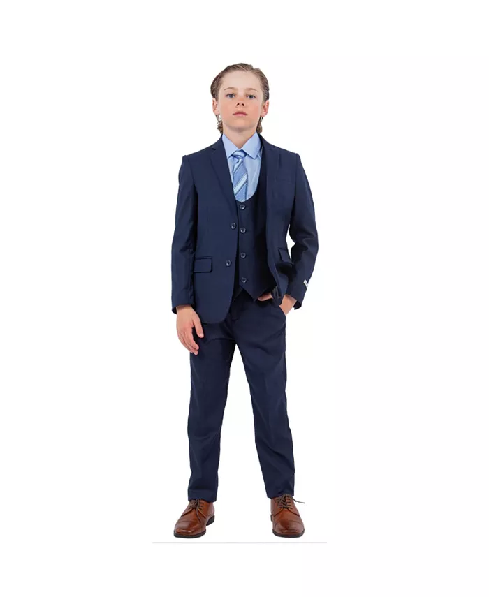 

Темно-синий детский костюм для мальчиков (5 предметов) Toddler & Little Boys Suit Stacy Adams