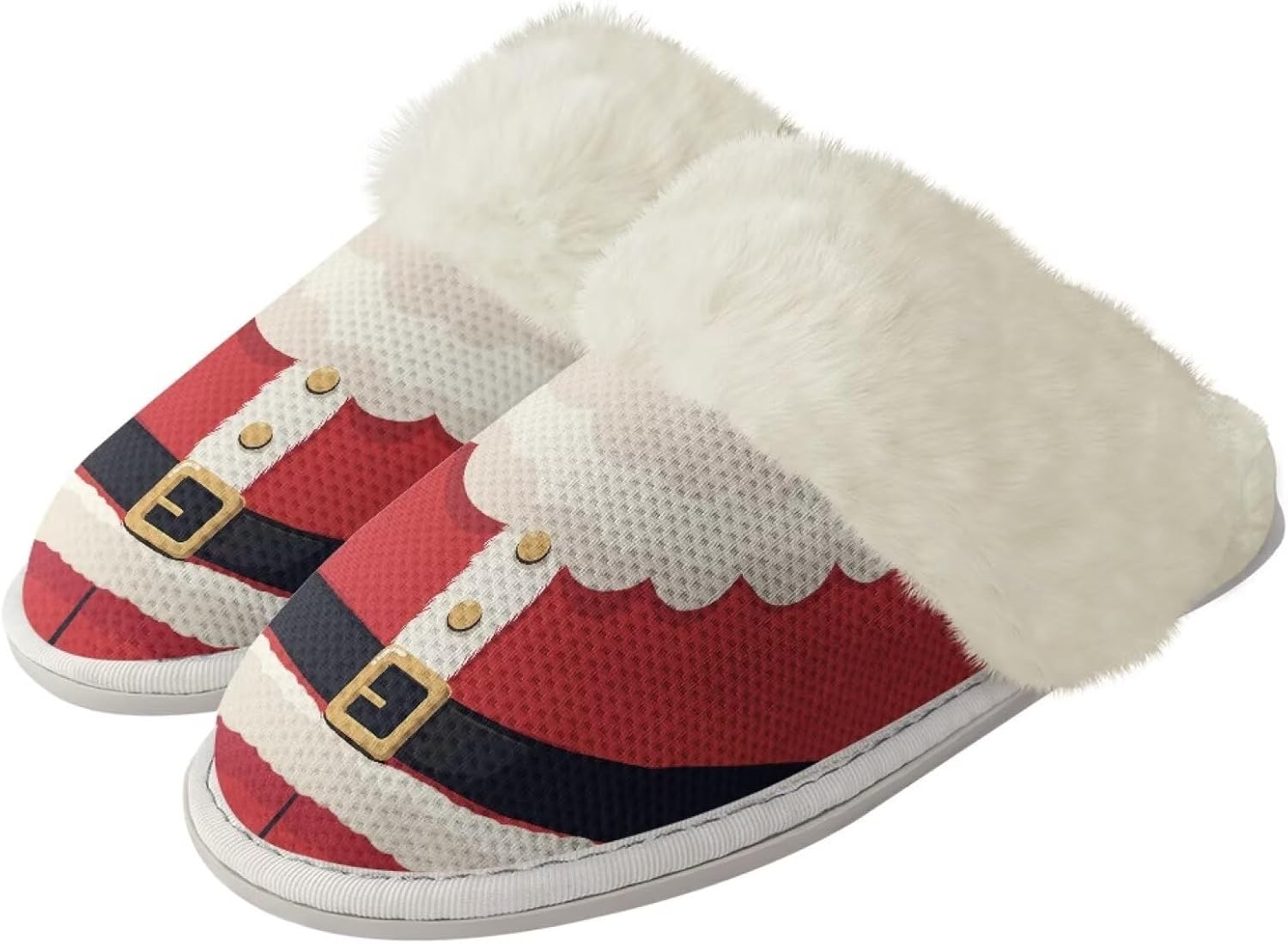 

Рождественские милые хлопковые тапочки для женщин и мужчин, мягкие, уютные, удобные, легкие домашние тапочки для пар Zhangruoheng, Santa Claus Print