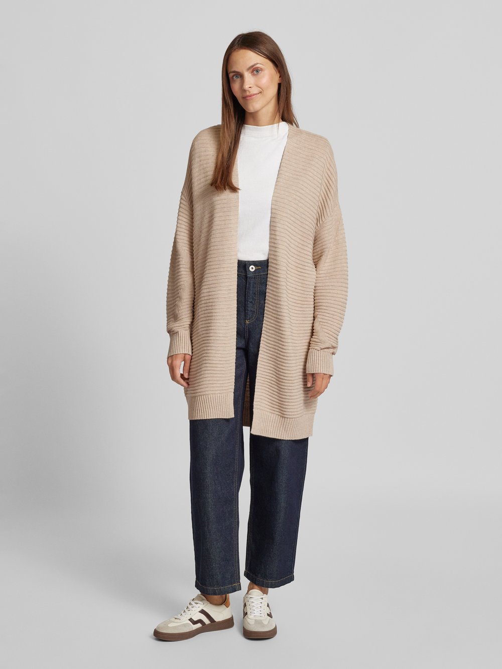 

Кардиган с ребристыми манжетами s.Oliver RED LABEL, песочный