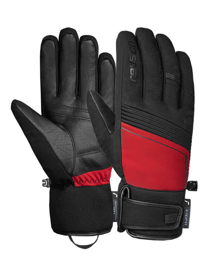 

Reusch Перчатки с пальцами Louis R-TEX XT, цвет 7068, черно-красный танго