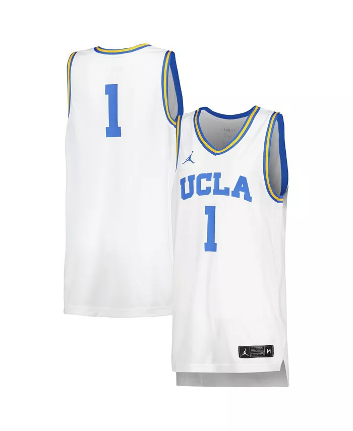 

Мужская и женская 1 UCLA Bruins женская баскетбольная майка-реплика Jordan, белый