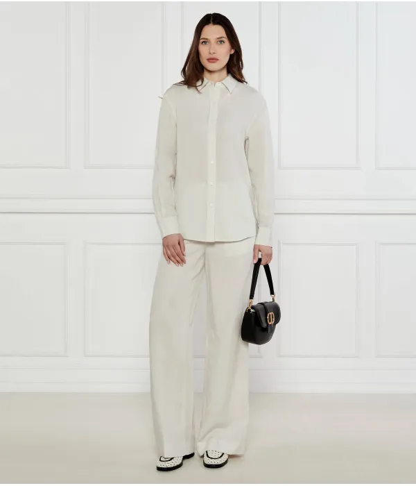 Брюки Flare fit Calvin Klein, бежевый — фото 2