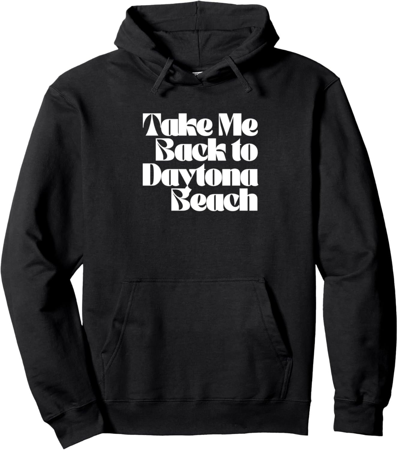

Худи с надписью «Вернись в Дейтона-Бич» Honeymoon Vacation Souvenirs From Daytona Beach Co, черный