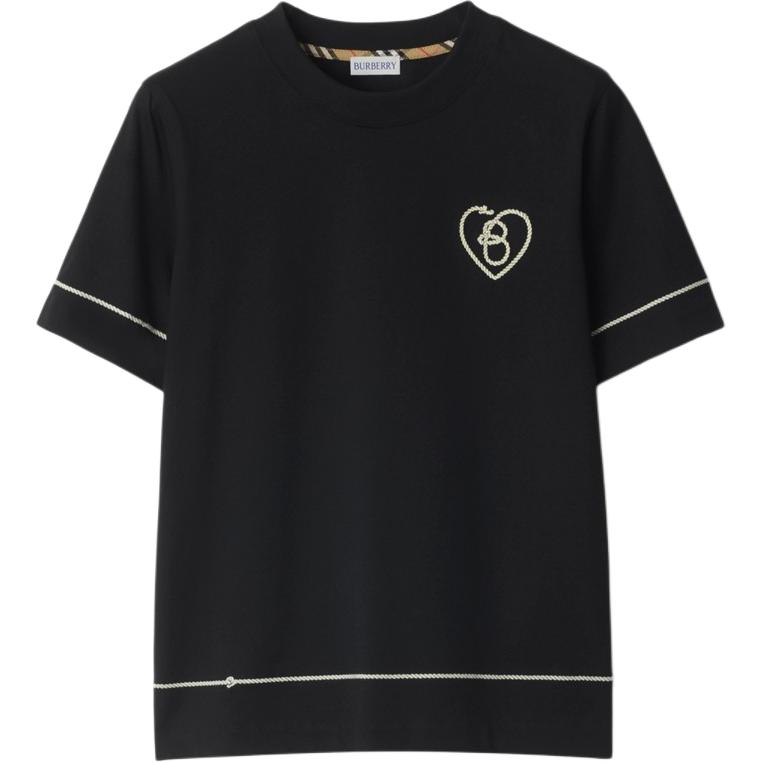

Футболка Cotton T с логотипом B Heart Burberry, черный