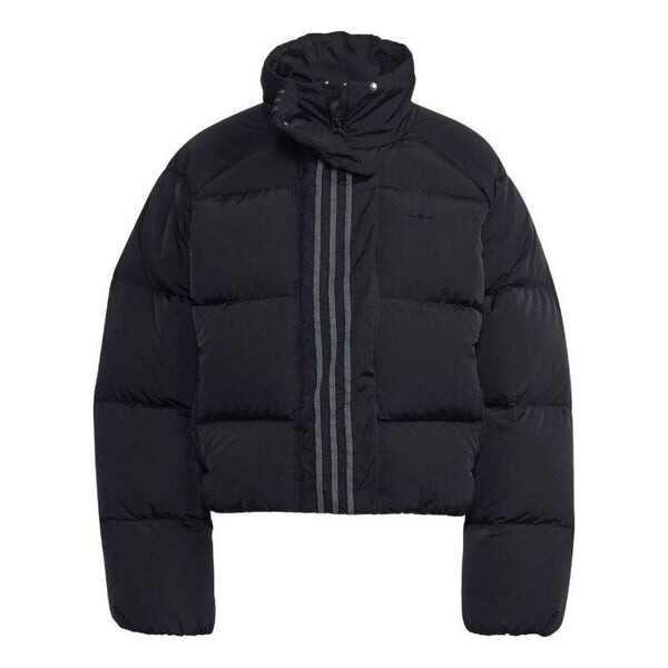 

Куртка short down jacket 'black' Adidas, черный