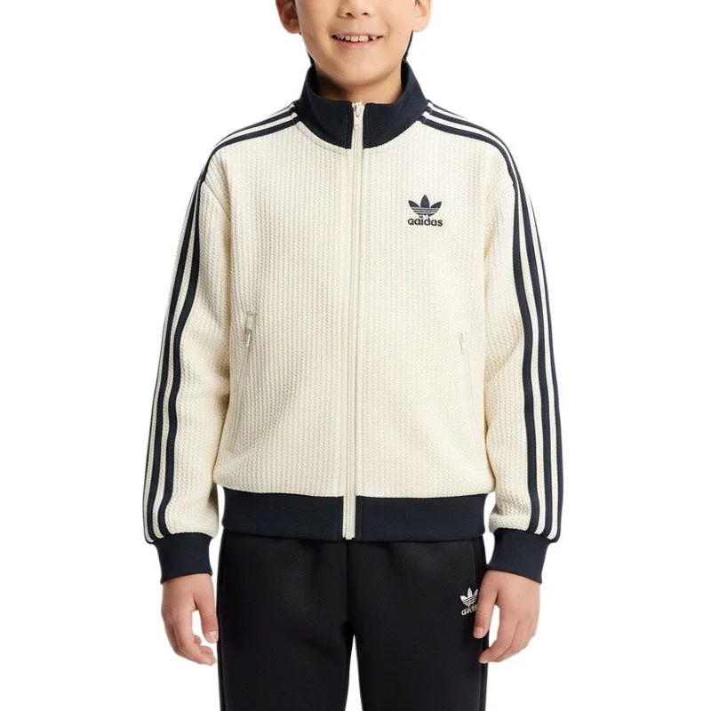 Детская куртка с воротником стойкой Adidas Originals, хаки