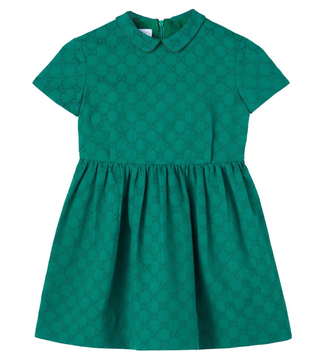 

GG хлопковое платье Gucci Kids, Emerald Green