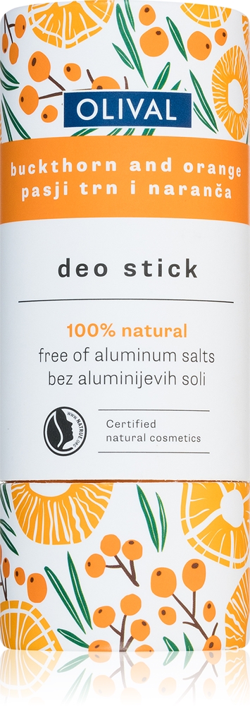 

Дезодорант-Карандаш с натуральным ароматом облепихи и апельсина без алюминия Olival, 40 гр