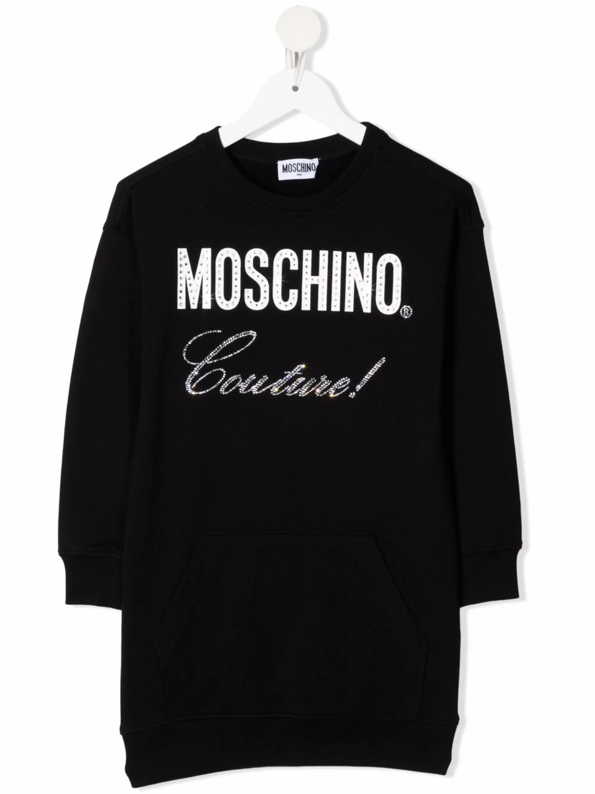 

Платье с логотипом Couture Moschino Kids, черный