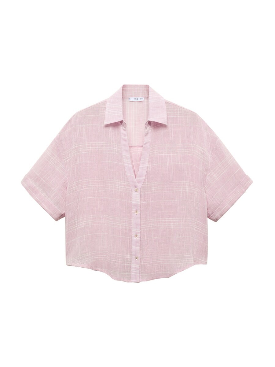 

Блузка с коротким рукавом MANGO Blouse COCONUT, розовый