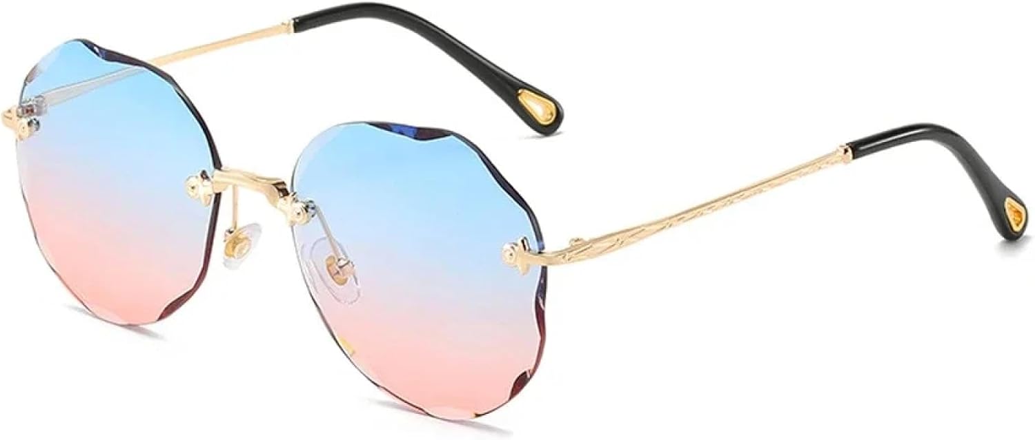 

Солнцезащитные очки с защитой от УФ-излучения UV400 | Круглые с градиентным переходом | Для женщин и мужчин | Для занятий спортом на открытом воздухе и вождения DSVIGF, 04 Blue Pink