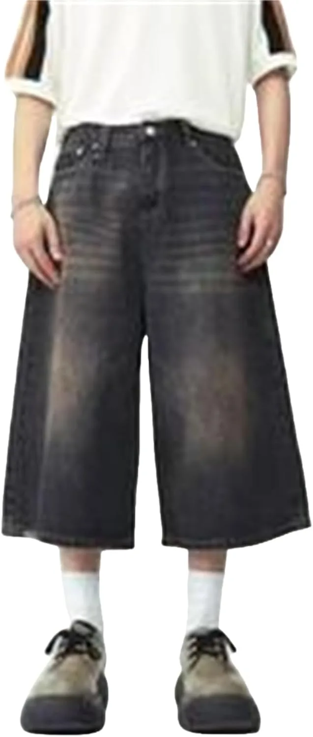 

Джинсовые шорты-джорты женские мешковатые миди Tazeap